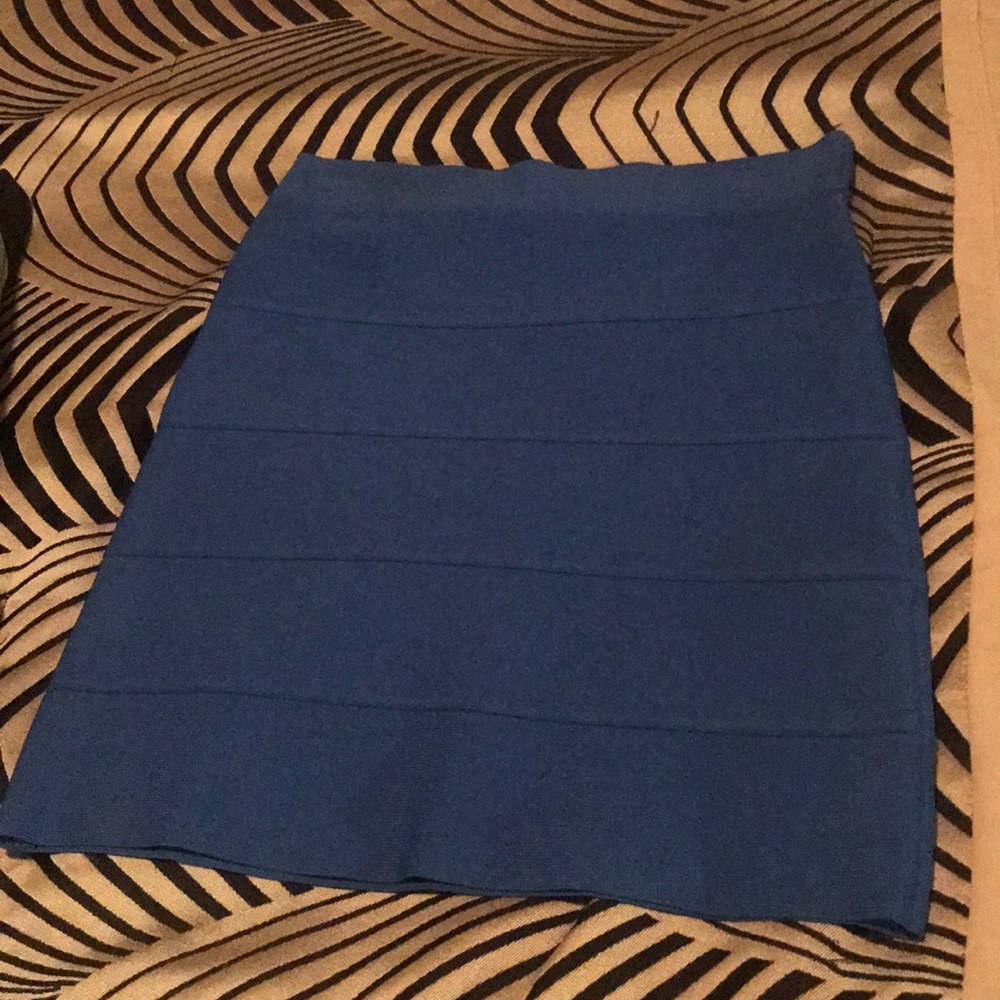 Blue BCBG power skirt #0100